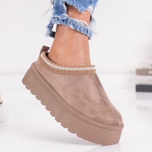 Papuci Casual UG - CozyStep VL242 Khaki