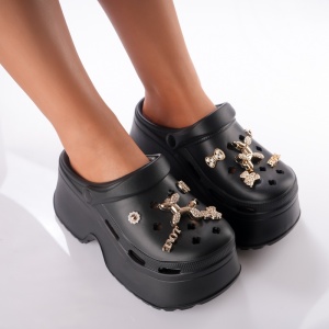 Saboti Krock Cu Platforma - F-179 Black - Img 2