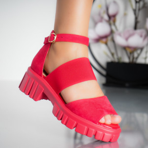 Sandale cu Platforma - C68 Red - Img 3