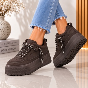 Sneackers Dama Urban Edge - KM21 Brown - Img 3