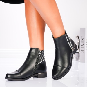 Botine Dama - Vexa Monogram Boots B23-71B Black - Img 4