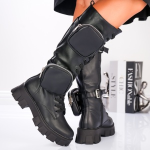 Cizme Dama - FH-8S9 Black - Img 2