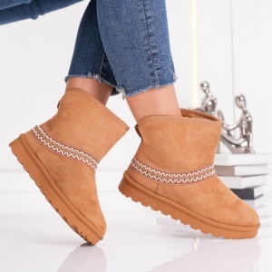 Ghete Casual UG - CozyLine BK331 Camel - Img 2