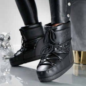 Ghete Dama Tip MoonB Low - 3LT6 Black - Img 2