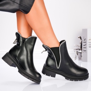 Ghete Dama - Zyra Boots B24-1535 Black - Img 2