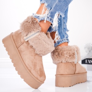 Ghete Tip UG - SoftFur Classic JIA003 Khaki - Img 3