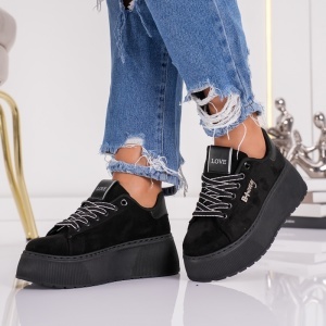 Pantofi Casual Boany - MK057 Black - Img 4