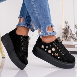 Pantofi Casual Love- MK083 Black - Img 2