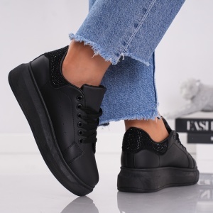 Pantofi Casual Muse - 1861 All Black - Img 2