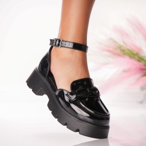 Pantofi Casual Ribbon Strap - 5H15 Black 02