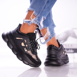 Pantofi Sport VChain - 060-1 Black - Img 1