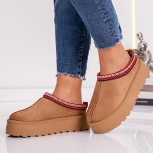 Papuci Casual UG - CozyStep VL242 Camel - Img 5