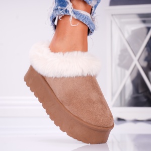 Papuci Casual UG - FluffyRise Y127 Khaki