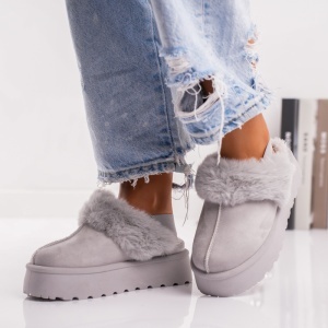 Papuci Casual UG - FluffyStep VL243 Grey - Img 4