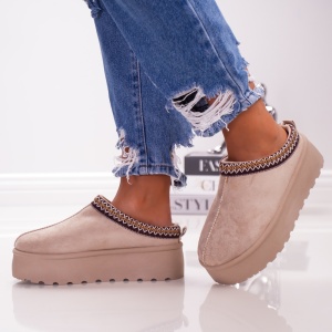 Papuci Casual UG - H129 Beige - Img 4