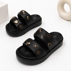 Papuci Cu Platforma - BG196 Black