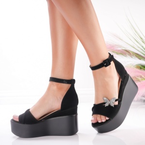 Sandale Cu Platforma - A25-1922 Black - Img 4