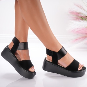 Sandale Cu Platforma - A25-1935A Black - Img 3