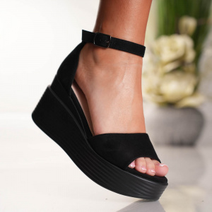 Sandale cu Platforma - C-2 Black - Img 1