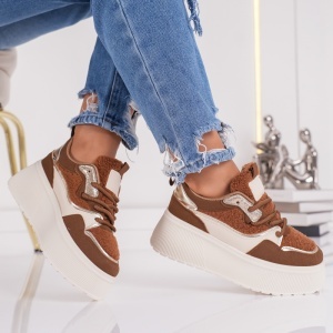 Sneakers Dama UG High - MK072 Coffee - Img 3