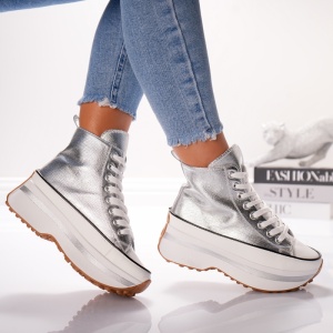 Bascheti Dama Zea High - LA316 Silver - Img 2