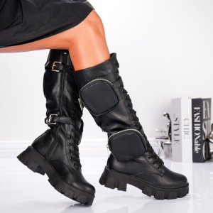 Cizme Dama - FH-8S9 Black - Img 3