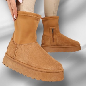 Ghete Casual UG - SnowBelt NB705 Camel
