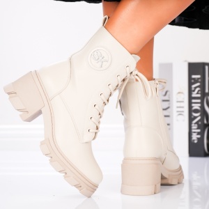 Ghete Dama - Rebel Block B23-138 Beige - Img 3