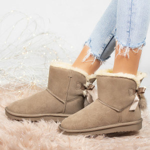 Ghete Dama Tip UG Piele Naturala - 2027 Khaki - Img 2