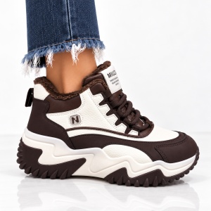 Ghete Dama Urban Eclipse - JC8851 Brown - Img 4