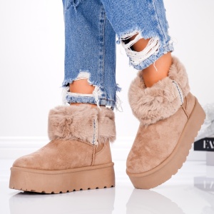 Ghete Tip UG - SoftFur Classic JIA003 Khaki - Img 4