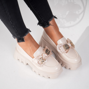 Pantofi Casual Bear - 711 Beige - Img 2