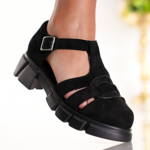 Pantofi Casual Famous - 3H13 Black 01 - Img 3