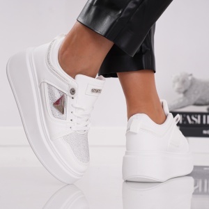 Pantofi Casual Meaw - MK150 White - Img 2