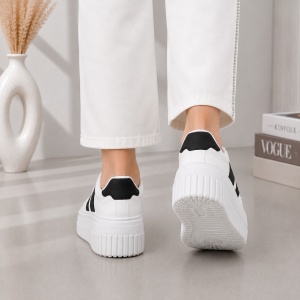 Pantofi Casual StripeWalk - H55 White - Img 2