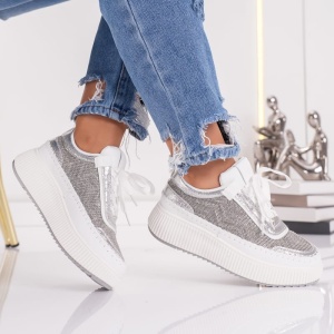 Pantofi Sport Abbey 23703 Silver - Img 3