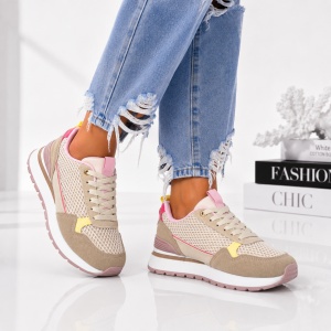 Pantofi Sport Dama Lola - LA350 Beige - Img 2