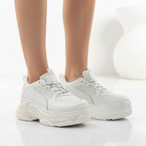 Pantofi Sport Triple S - BL608 White - Img 2