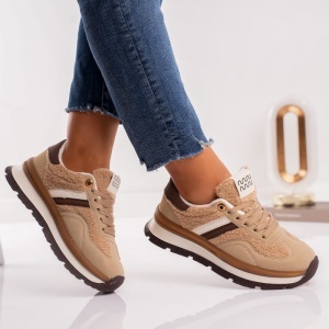 Pantofi Sport Wool - MK080 Khaki - Img 2