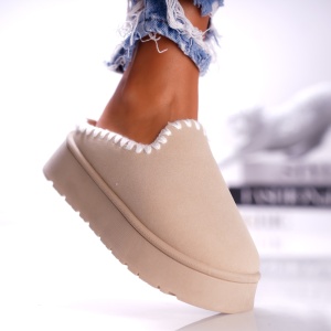 Papuci Casual UG - B24-1585 Beige - Img 2