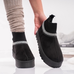Papuci Casual UG - CozySock VL258 Black - Img 2