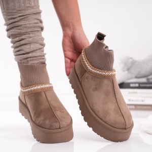 Papuci Casual UG - CozySock VL258 Khacky - Img 2