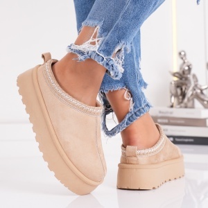 Papuci Casual UG -CozyStep VL242 Beige - Img 4