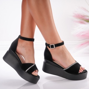 Sandale Cu Platforma - A25-1925A Black - Img 2