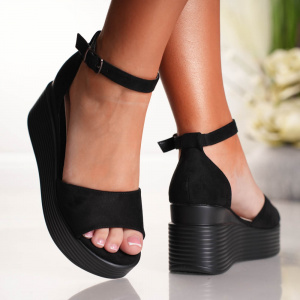 Sandale cu Platforma - C-2 Black - Img 3