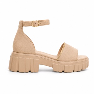 Sandale cu Platforma - F-131 Beige - Img 2