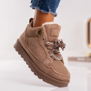 Sneakers Dama UG LowMel - CozyRunner B25-611 Cream Khaky