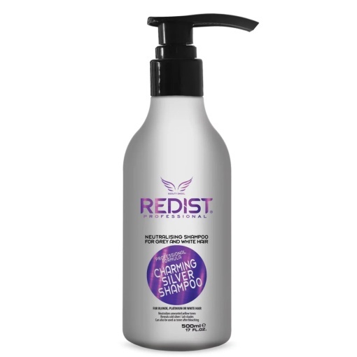 REDIST Silver Sampon 500 ml – Sárga tónus elleni lila sampon szőke & ősz hajra