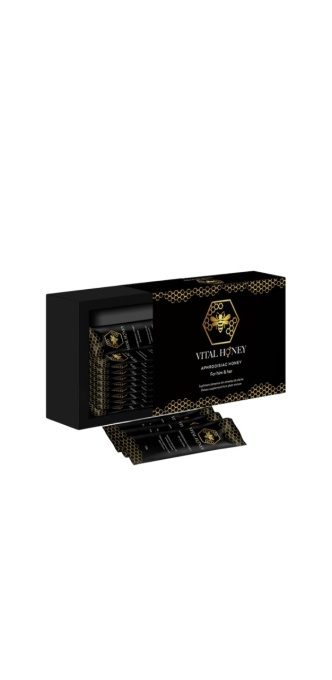Élelmiszer-kiegészítő Vital Honey 12 tasak x 12g a hatékonyságért, 100%-ban természetes, növeli a libidót, Unisex, afrodiziákum varázslat