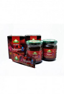 Themra Magiun afrodiziákum 100% természetes, Potenta kiegészítő, unisex, szett 2 x 240 g + 2 tasak 12 g